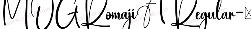 MOGRomajiA Regular字体转换